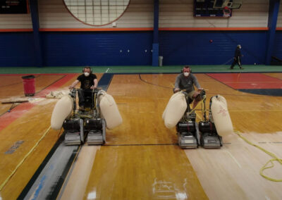 NEO Floors CT Drone Video of Gym Restoration